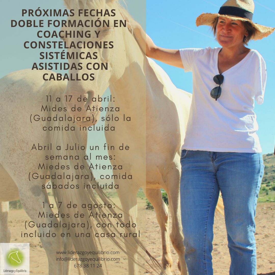 CoachLiderazgo's tweet card. Próximas fechas de la doble formación en coaching y constelaciones sistémicas asistidas con caballos Seguro que alguna se adapta a ti!! #coachingconcaballos #constelacionessistemicasasistidasconcab...