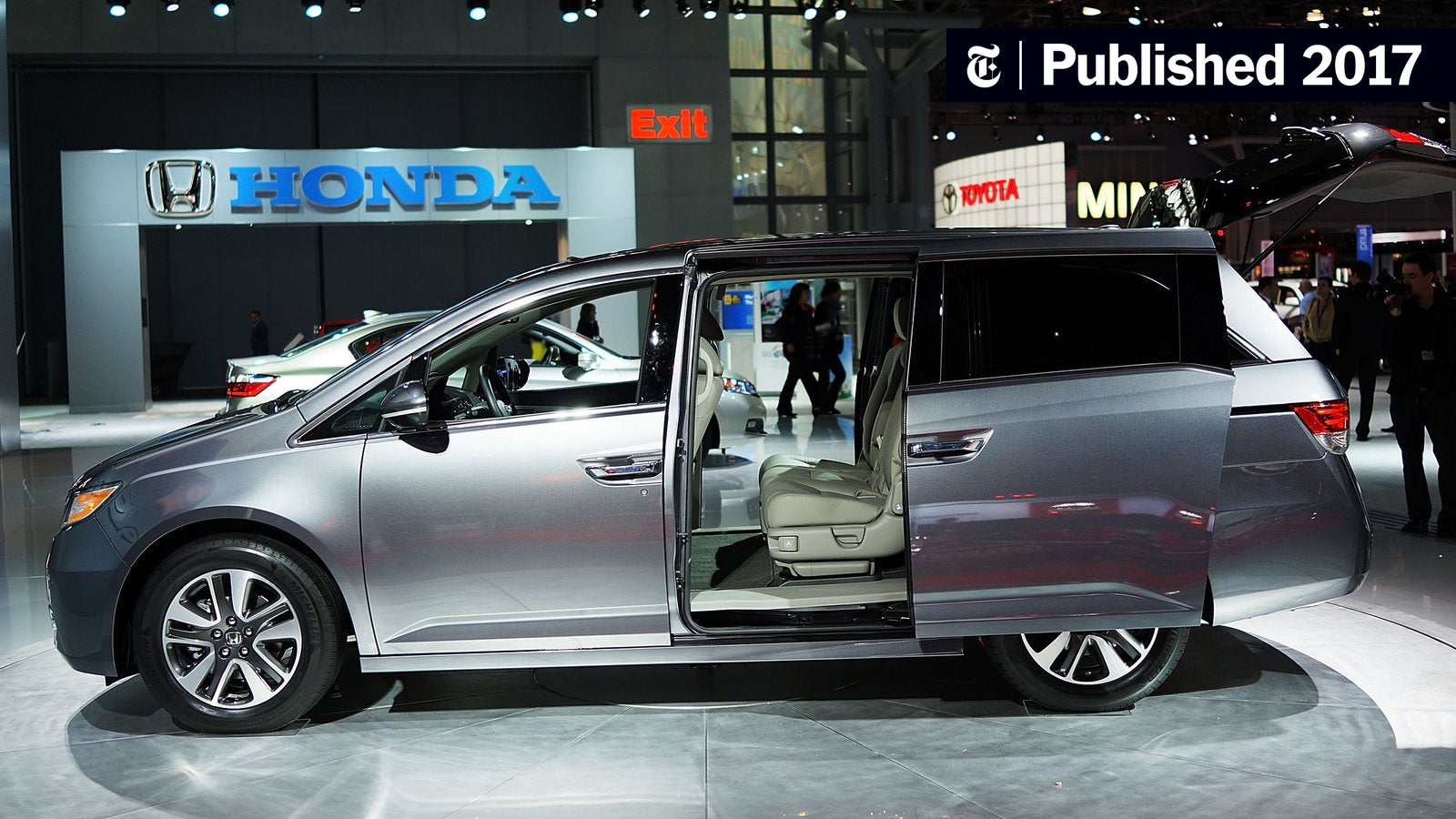 nytimes's tweet card. The recalled minivans, which include model years 2011 to 2017, have second-row seats that may tip forward if they aren’t properly latched, the company said.