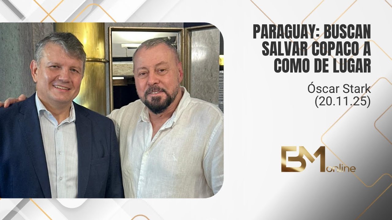 oscarspy's tweet card. Paraguay busca salvar Copaco a toda costa – Óscar Stark (20.11.25)