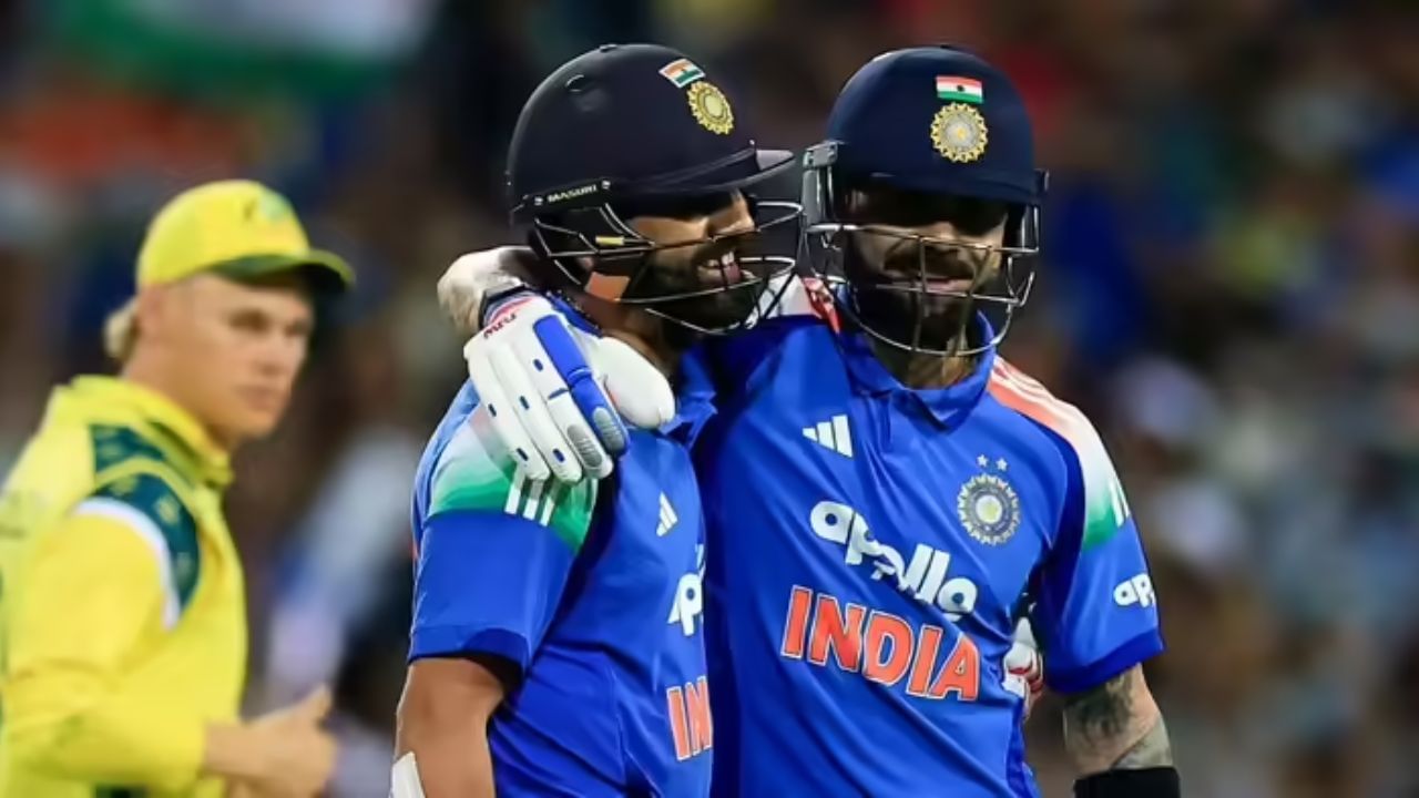 tv9gujarati's tweet card. India vs Australia: રોહિત શર્માની સદી અને વિરાટ કોહલીની હાફ સેન્ચ્યુરની મદદથી ભારતે ત્રીજી વનડેમાં ઓસ્ટ્રેલિયાને કરારી હાર આપી છે. જોકે, ઓસ્ટ્રેલિયાએ 2-1થી સિરીઝ પોતાને નામ કરી છે.