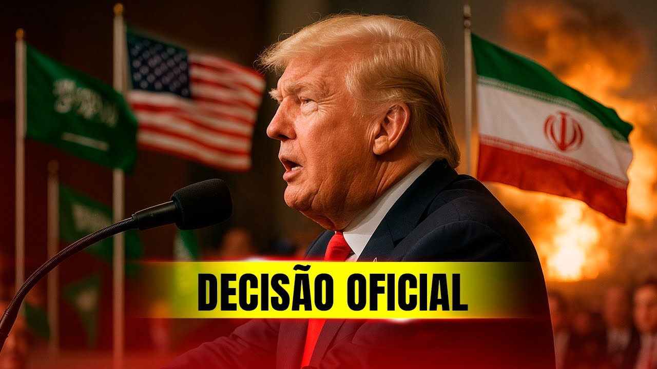 RafaSantorafael's tweet card. Trump Lança Ultimato ao Irã Diante da Realeza Saudita em Discurso...