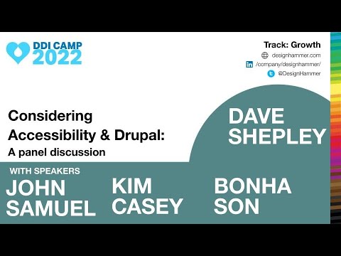 drupaldiversity's tweet card. Considering Accessibility & Drupal: A panel discussion