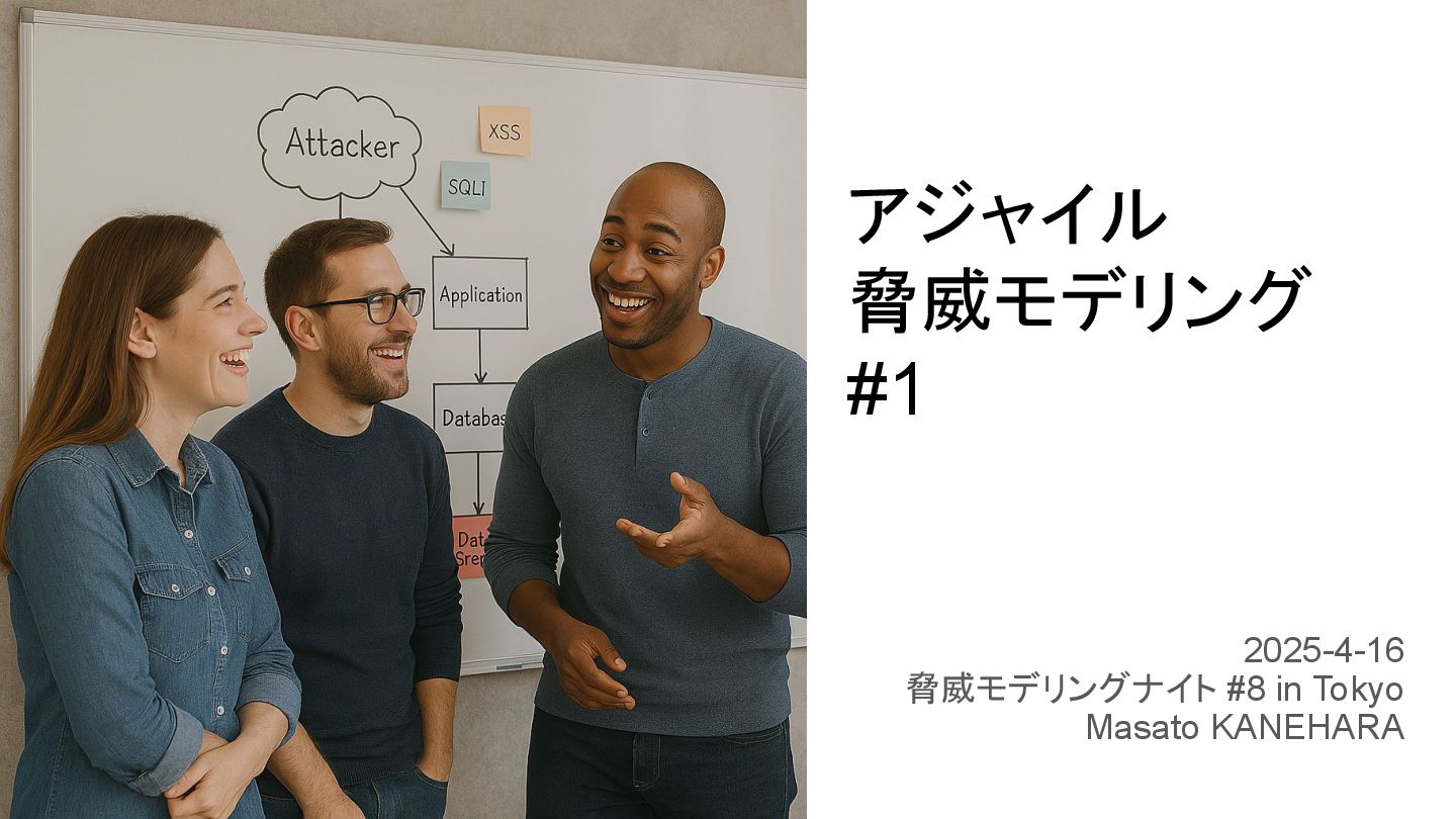 masakane55's tweet card. アジャイル脅威モデリング#1（脅威モデリングナイト#8）