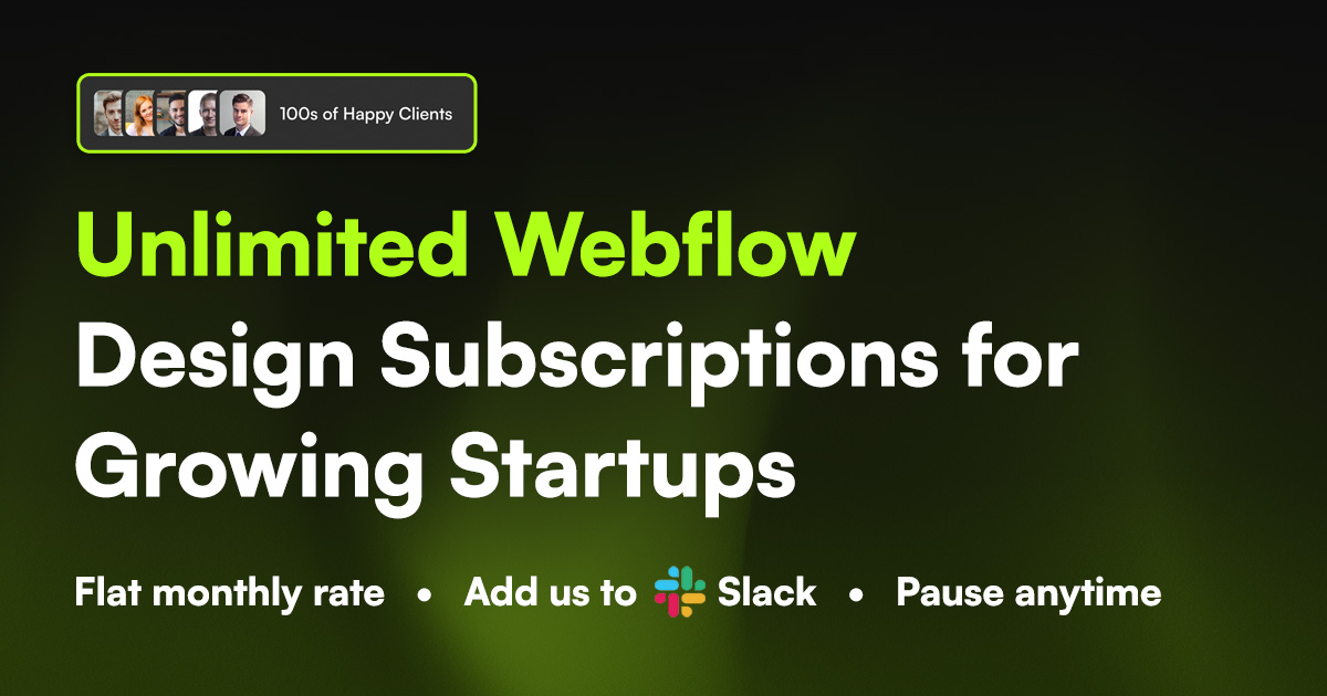 YS's tweet card. Flat monthly rate. Add us to Slack. Pause anytime.