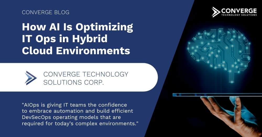 ConvergeTSC's tweet card. Legacy toolsets are falling short when it comes to making use of this data to optimize IT operations. IT Ops teams are left without the visibility to quickly detect incidents, resolve issues, and...