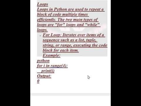 RadhikaCodeHub's tweet card. Loops #forloop#Whileloop in python #coding #programming#pythontutor...