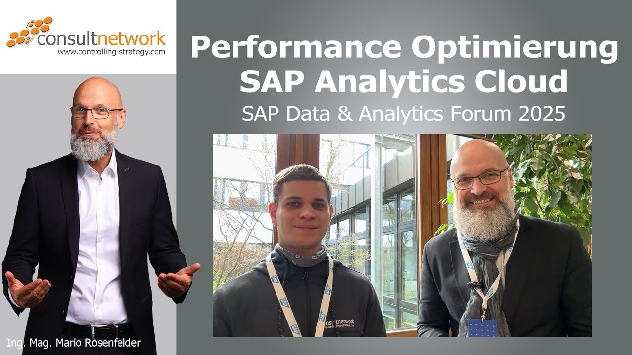 consultnetwork1's tweet card. Performance Optimierung in der SAP Analytics Cloud (SAP Data and...