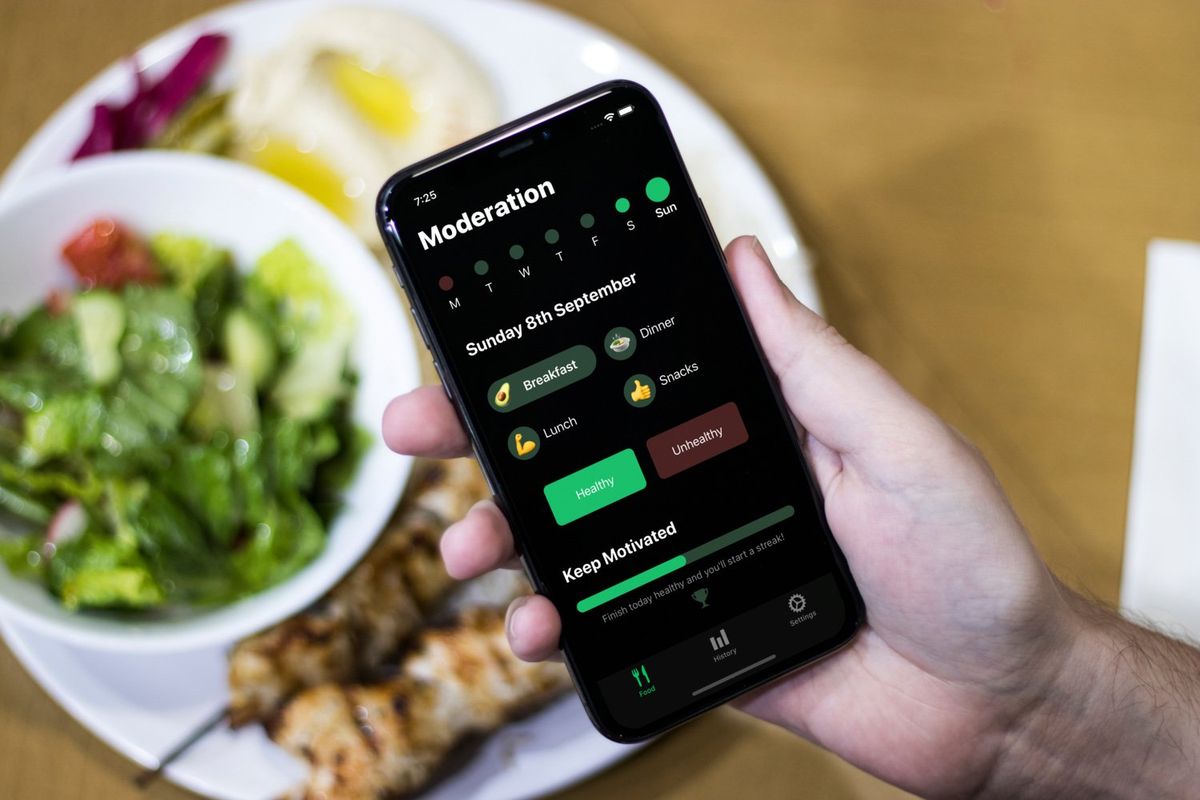 iMore's tweet card. Food app Moderation adds Siri support and more to help you track your meals