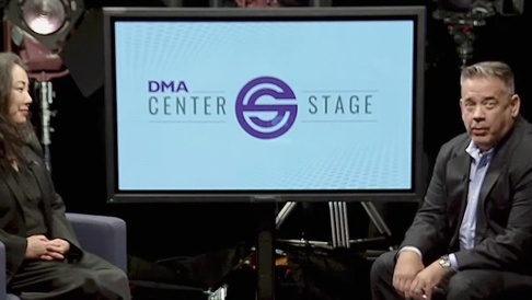 CyberDASD's tweet card. DMA Center Stage: Mieke Eoyang