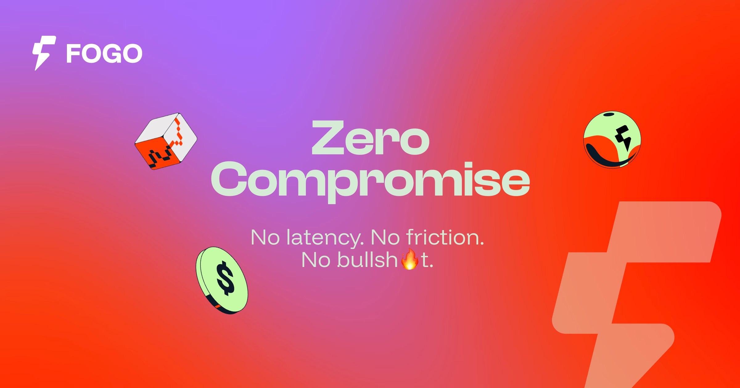 sandysampc5584's tweet card. Fogo is a high-performance SVM Layer-1 built for pros who trade at the speed of light. Sub-40ms block times, gas-free sessions, and fair execution. no latency, no friction, no bullshit.