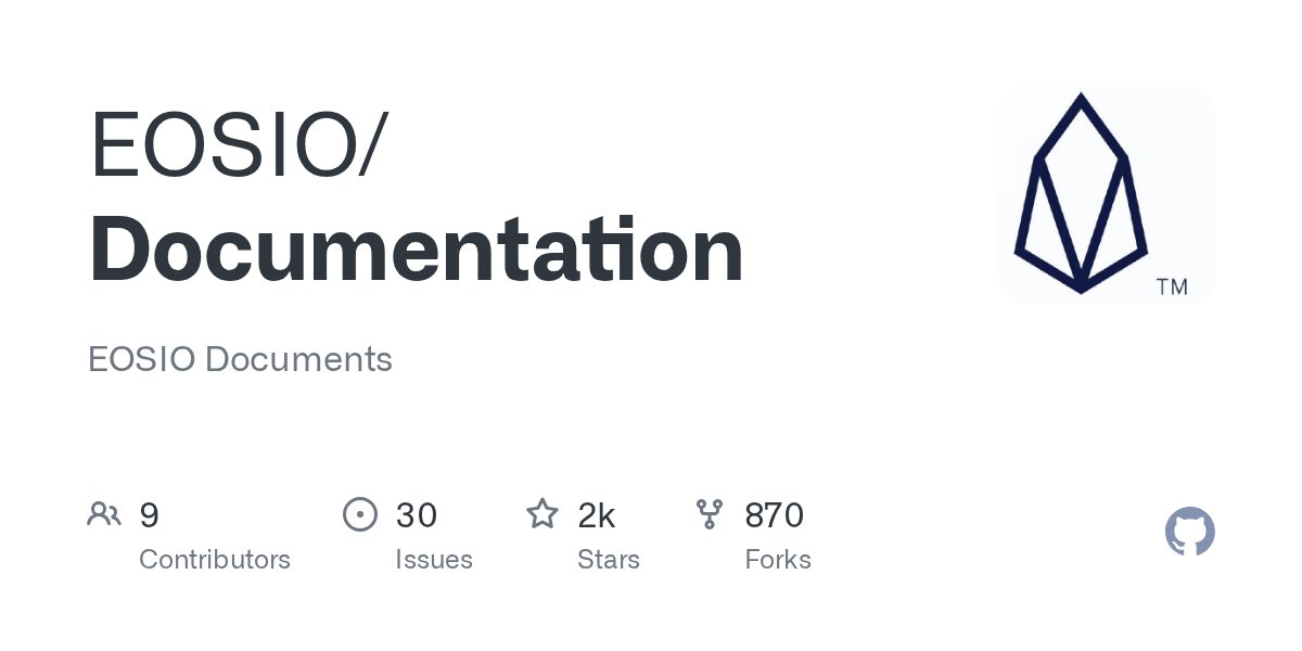 EOS_ECF's tweet card. EOSIO Documents. Contribute to EOSIO/Documentation development by creating an account on GitHub.