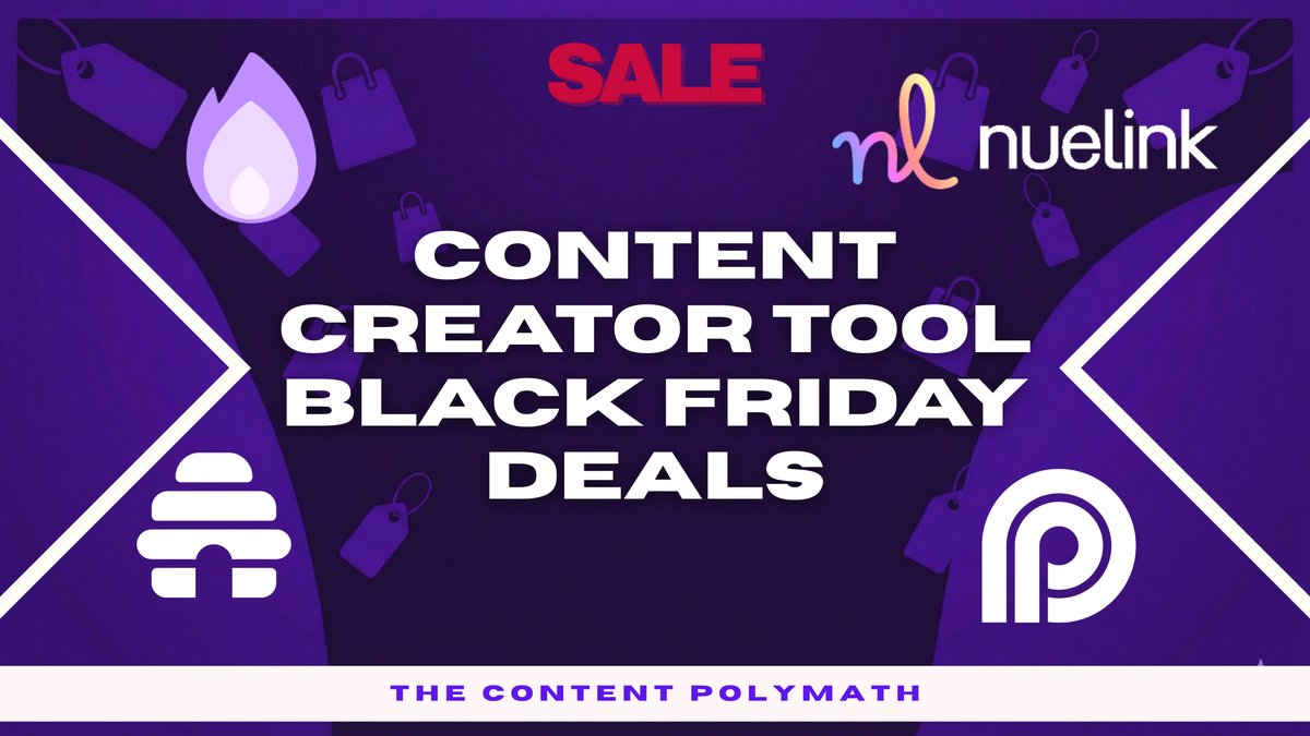 polyinnovator's tweet card. Upgrade your creator workflow with this year's best deals. Discover the top tools for automation, AI editing, and newsletters—including Nuelink, Firecut, and OpusClip. Stop wasting time and start...