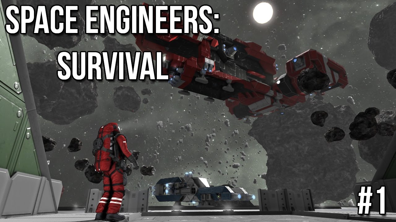 NerdOutpost's tweet card. Space Engineers: Survival | #1 | Asteroids