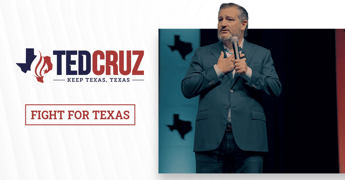 tedcruz's tweet card. Representing Texas in the U.S. Senate.