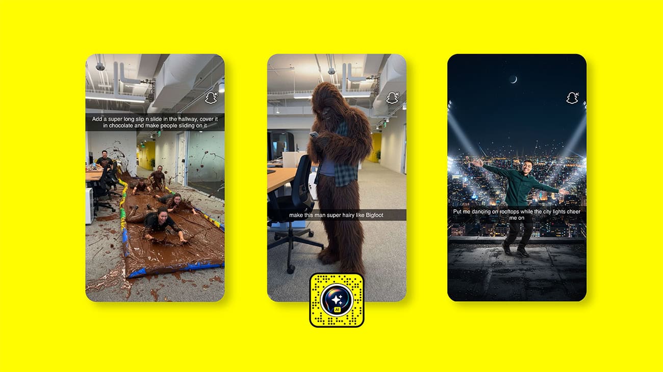 techshout's tweet card. Snapchat’s new Imagine Lens is now free. Type anything and watch it turn into an image you can share in seconds. Try it before everyone else does.