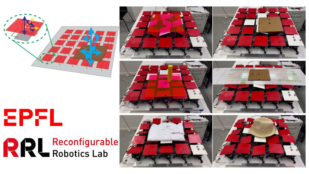RRL_EPFL's tweet card. CPG-Based Manipulation With Multi-Module Origami Robot Surface