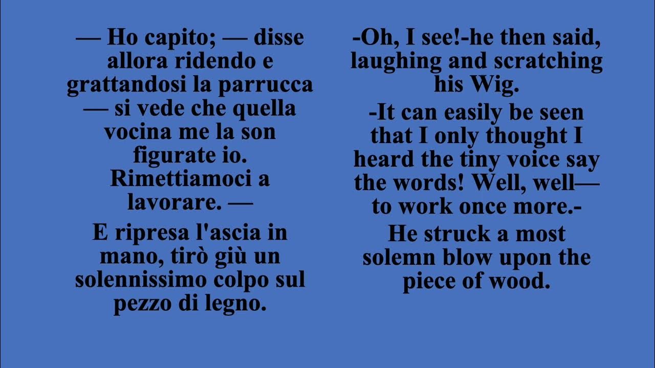 RMEL82's tweet card. 📖🎧 Pinocchio Chapter 1 - Parallel Text & Audio Version | Learn &...