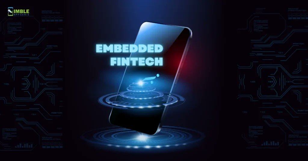 NimbleAppGenie's tweet card. Find out what embedded finance is, how it works, and why it’s a game-changer for businesses integrating financial services into mobile apps.