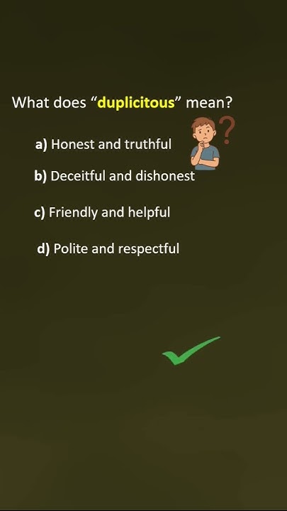 success12376's tweet card. What does 'duplicitous' mean? #difficultwords #englishgrammar...