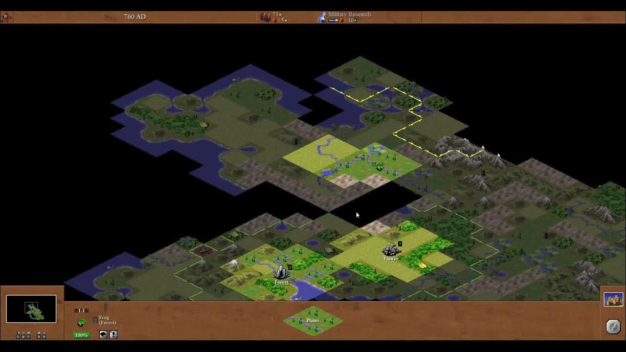 HRGL89's tweet card. C-evo mod: Xworlds (Nature gameplay)