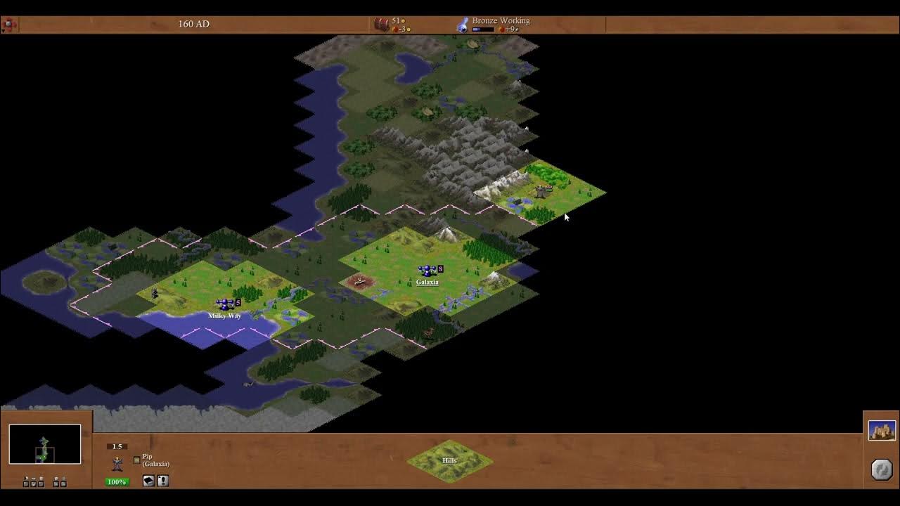 HRGL89's tweet card. C-evo mod: Xworlds (Galaxians gameplay)