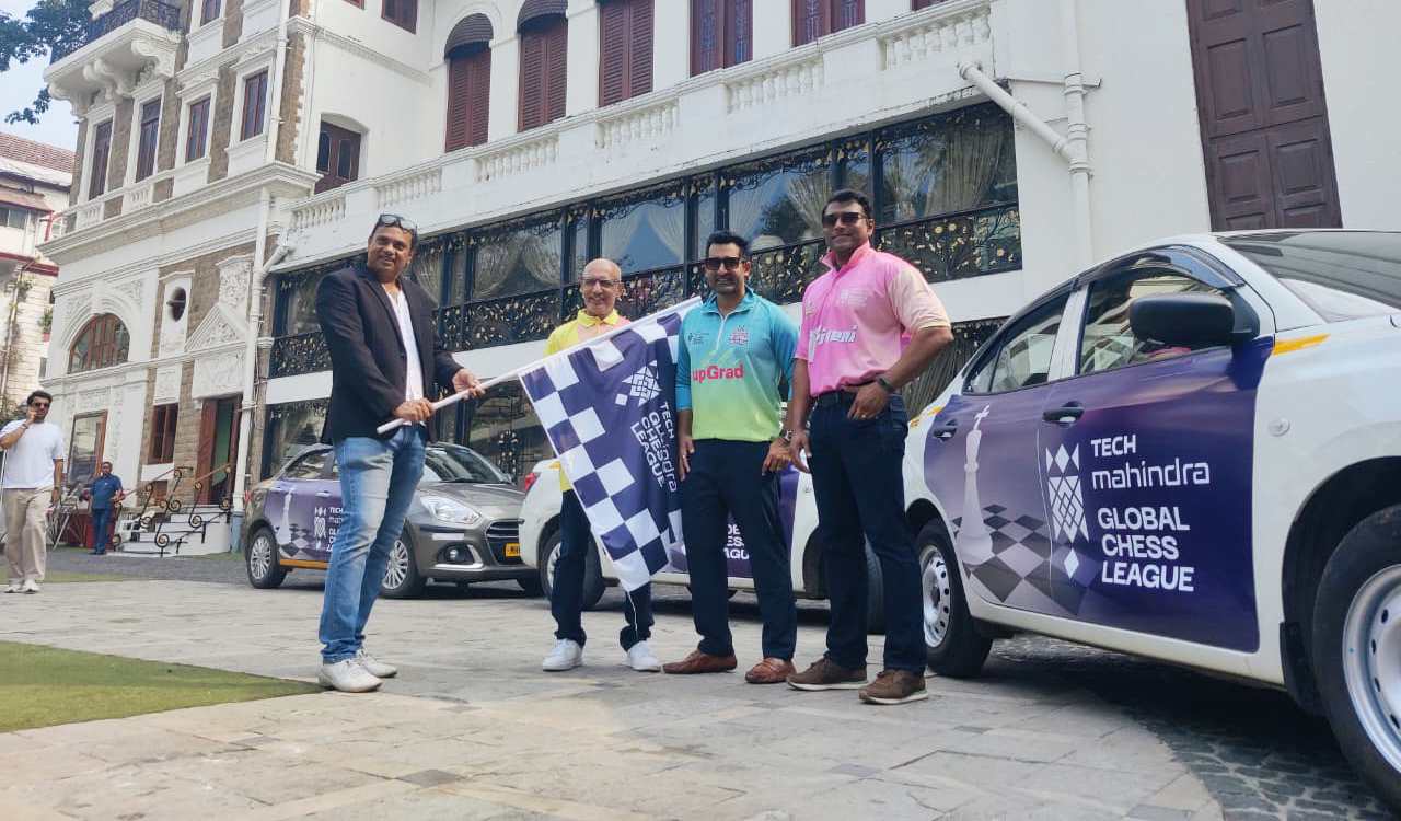 TelanganaToday's tweet card. The Global Chess League Season 3, co-hosted by Tech Mahindra and FIDE, opens ticketing as Mumbai turns into a citywide chessboard. The Royal Opera House hosts stars like Anand, Gukesh, and Praggnan...