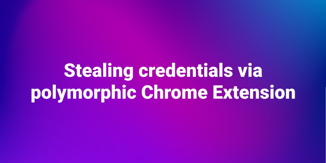 devdevcharlie's tweet card. A few days ago, I came across new research explaining a novel cybersecurity attack via polymorphic Chrome Extension and decided to spend some time recreating it