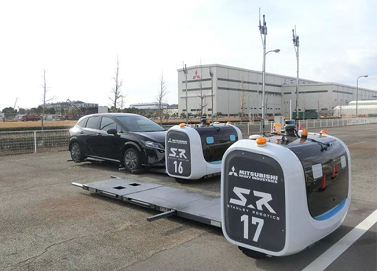 electronics_med's tweet card. MHI-MS to begin testing autonomous vehicle transport robots at Nakagusuku Port, Okinawa, to reduce labor, enhance safety, and curb CO₂ emissions.