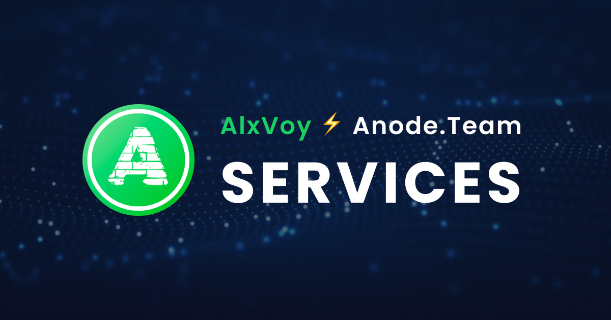 AnodeTeam's tweet card. Professional Proof-of-Stake Validator. Validator service: Explorer, API, RPC, SnapShot, State-Sync, Peer, Addrbook, Manual
