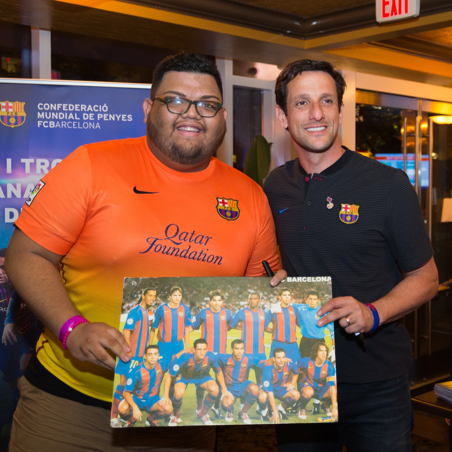 FCBarcelonaDC's tweet card. Bob Hughes, 69, and Alan Hurtado, 29, were avid supporters of the Spanish soccer power and gathered regularly at a downtown watering hole to watch the team.