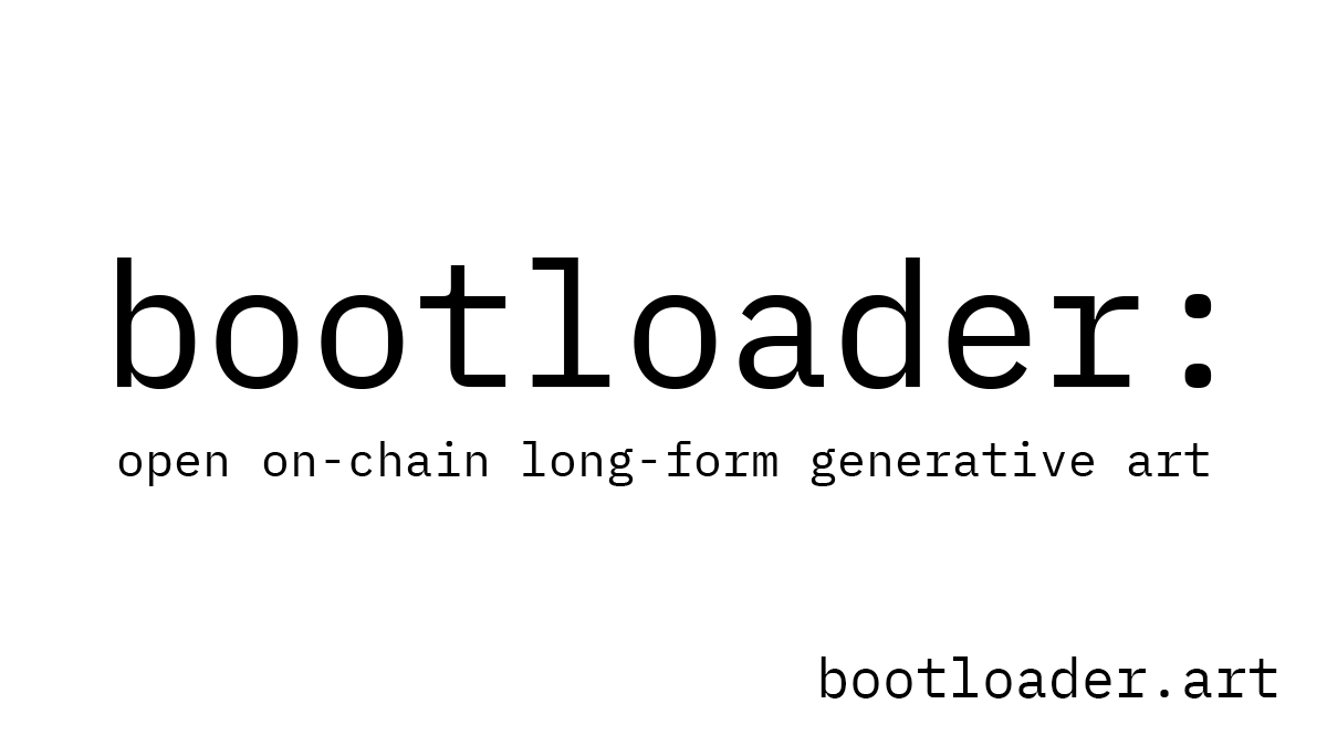 _stc's tweet card. Open experimental on-chain long-form generative art platform. Create, mint, and collect unique algorithmic art pieces directly on the blockchain.