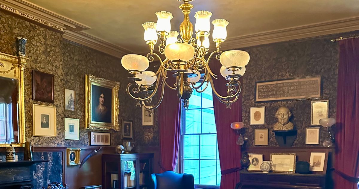 Curbed's tweet card. A renovation of Edwin Booth’s room revealed the contents of a cabinet that had been locked for nearly 100 years
