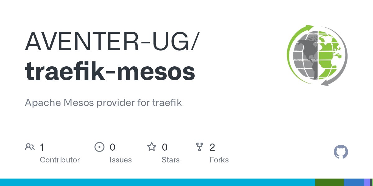 avEnterIT's tweet card. Apache Mesos provider for traefik. Contribute to AVENTER-UG/traefik-mesos development by creating an account on GitHub.
