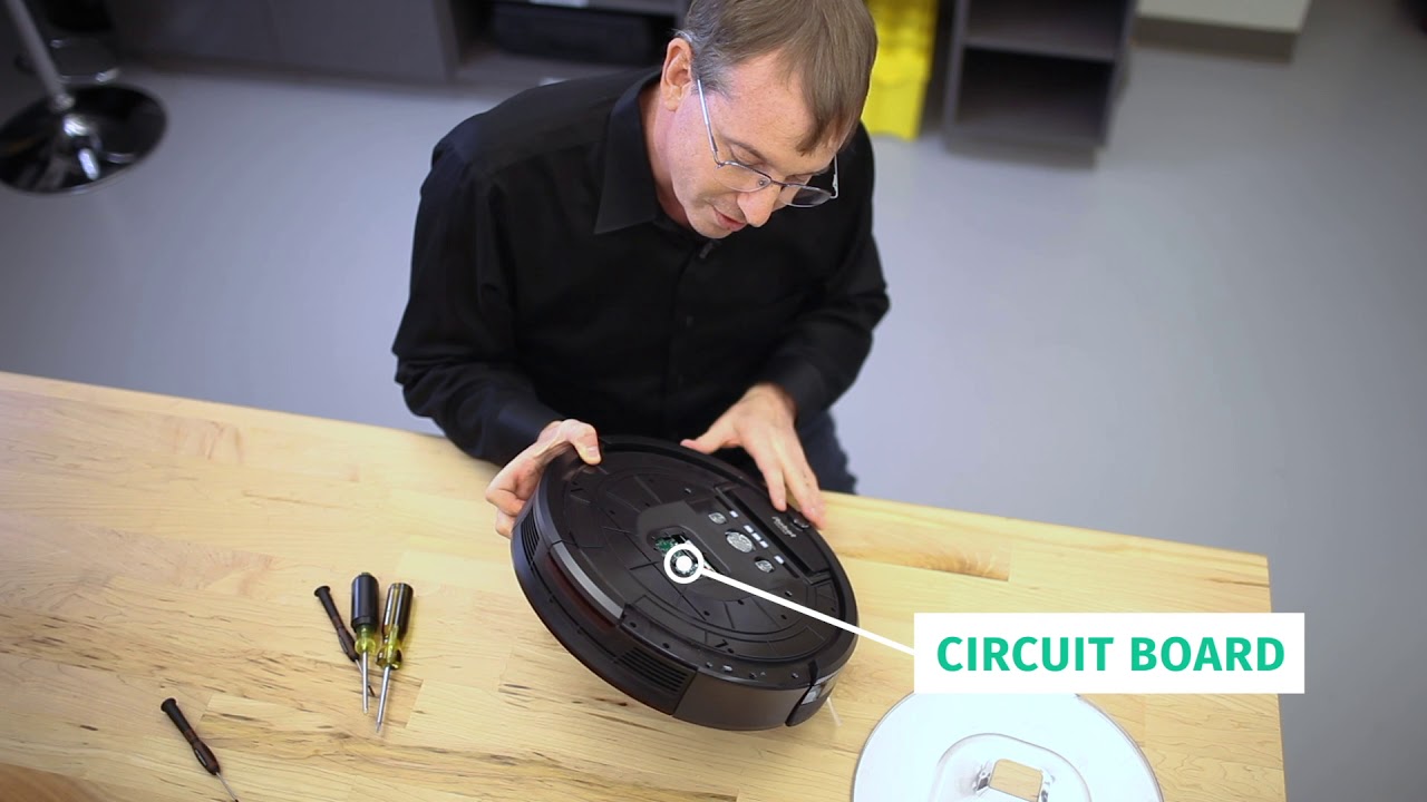 RoboWeek's tweet card. iRobot CEO takes apart a Roomba for National Robotics Week