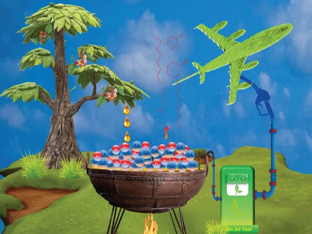 abplive's tweet card. The study has great significance for developing aviation fuel under relatively mild reaction conditions.