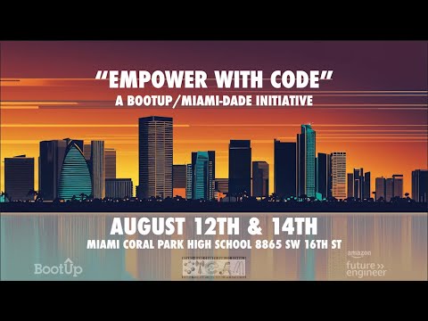 CodingMcKay's tweet card. Empower With Code - BootUp/Miami-Dade
