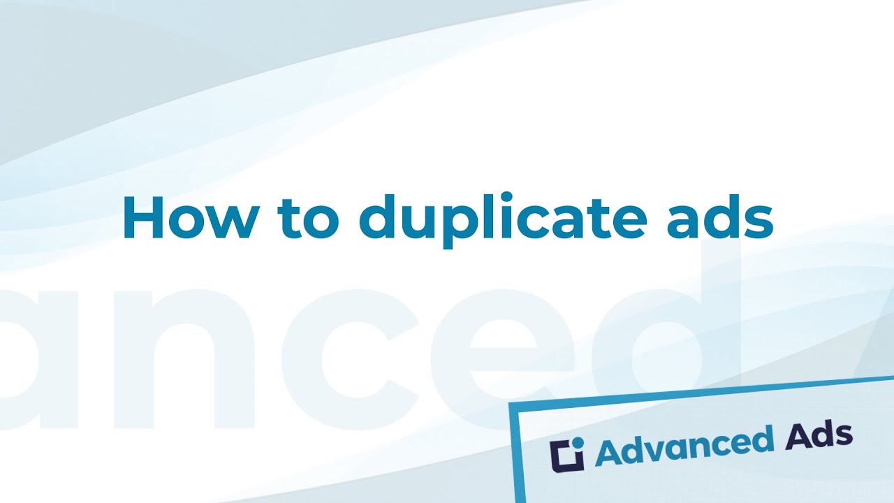 wpAdvancedAds's tweet card. How to duplicate ads