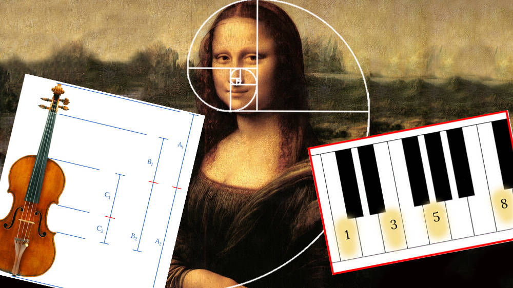 SharpNoteMusic's tweet card. Geniuses from Mozart to Leonardo da Vinci have used the Fibonacci Sequence. But what is it and why does it make great music?