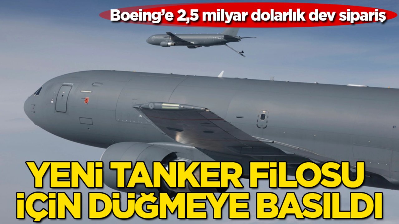 yeniakit's tweet card. ABD, hava gücünün kalbini oluşturan KC-46A Pegasus tanker ve nakliye uçaklarından 15 adet daha sipariş ederek Boeing ile 2,47 milyar dolarlık anlaşma imzaladı. ..