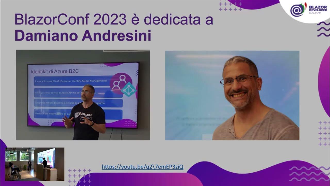 blazordevita's tweet card. BlazorConf 2023 - Keynote - Introduzione