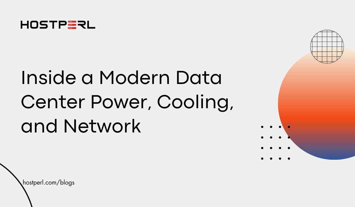 hostperlweb's tweet card. In this tutorial, we'll explain the inside a modern data center. Power, cooling, and network. Data centers are the silent backbone of the digital world.