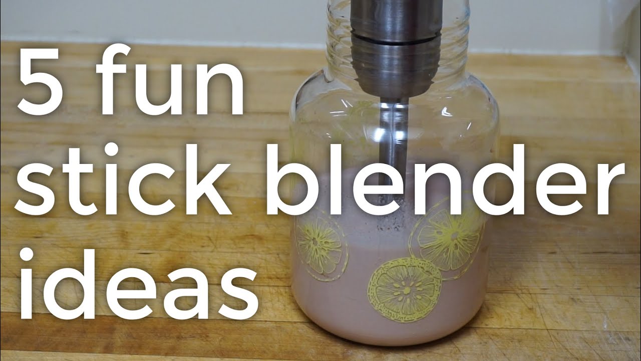 GoTechGeek's tweet card. 5 Fun Things to Make using an Immersion Blender