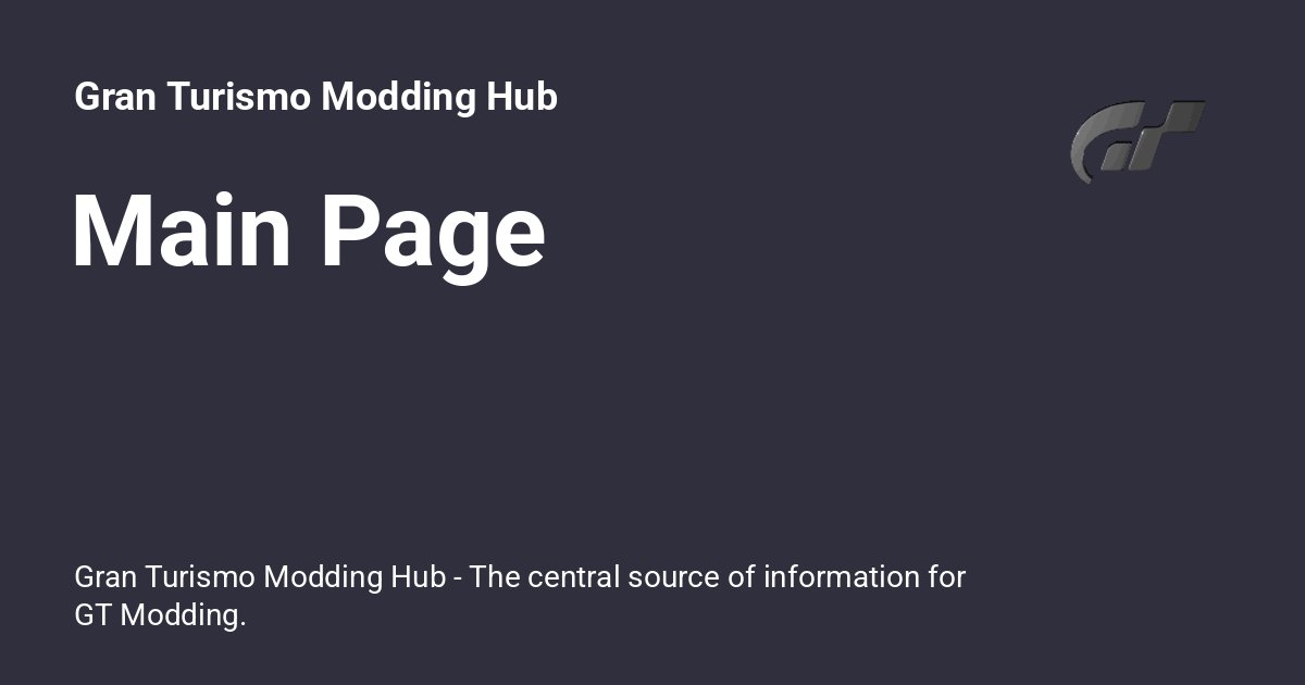 Nenkaai's tweet card. Gran Turismo Modding Hub - The central source of information for GT Modding.