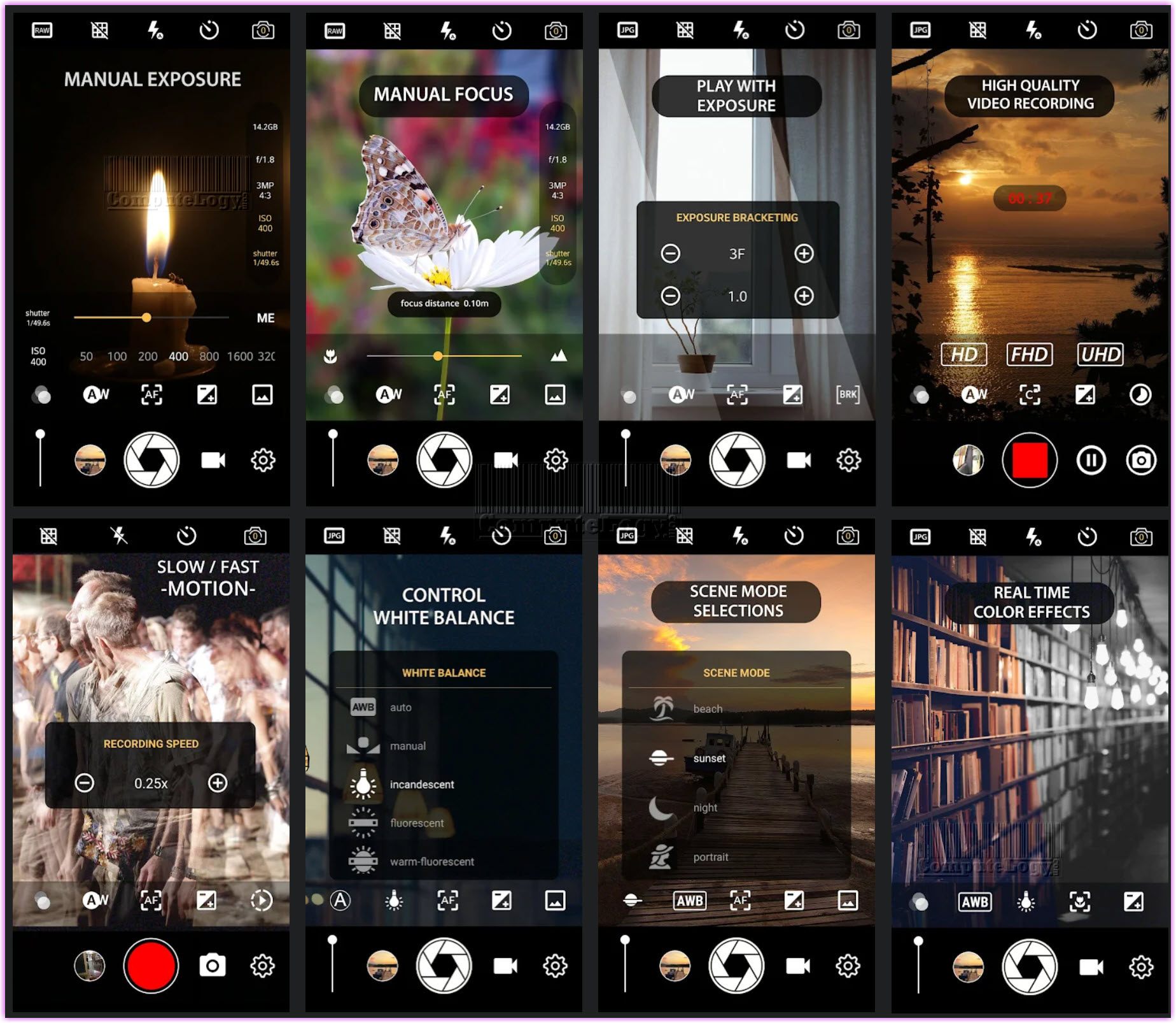 computelogy's tweet card. This Manual Camera: DSLR Camera Professional App will turn your phone into professional camera with fully manual camera control on ISO, shutter speed, exposure, manual focus and more.