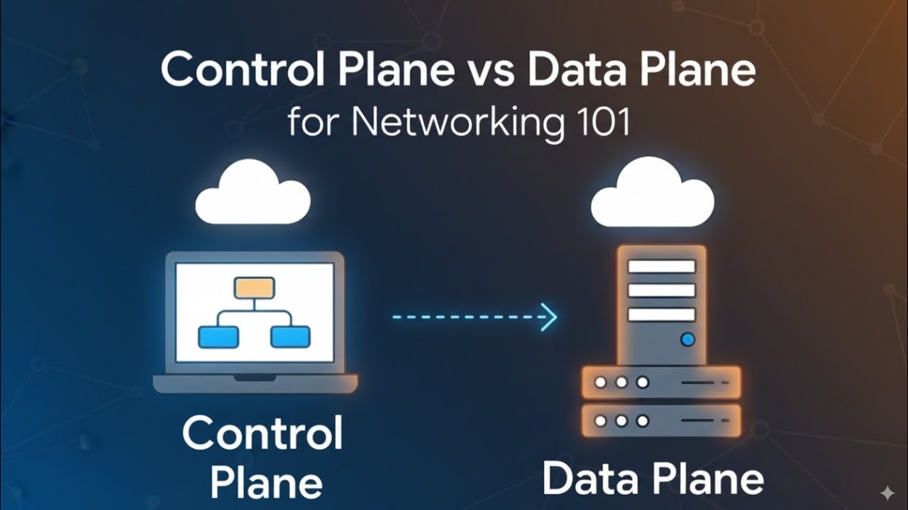 TechExplainedKP's tweet card. Control Plane vs Data Plane: The Network Layer Explained