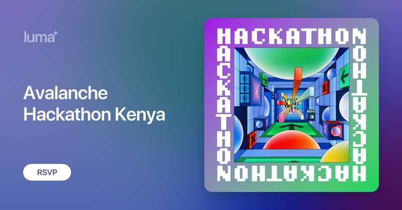 the_samdev652's tweet card. Avalanche Hackathon Kenya Welcome to the Avalanche premier Hackathon in Nairobi, Kenya, dedicated to Avalanche and blockchain development. This year, we will…