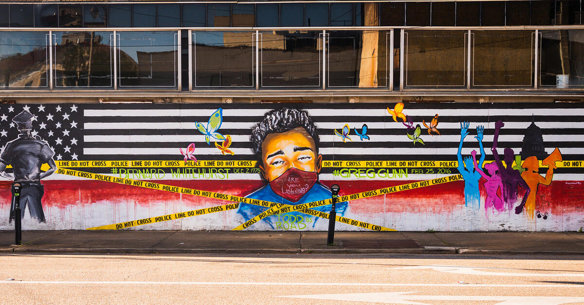 learnforjustice's tweet card. Alabama artists are depicting honest history and challenging historical invisibility—reshaping public narratives of justice in their communities.