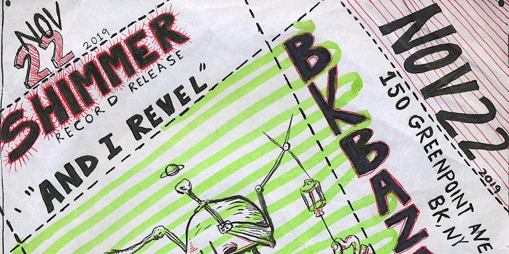 BKBazaar's tweet card. Friday, Nov 22nd ~ Shimmer (Record Release), Sunk Heaven, Sibling and Dreamcrusher