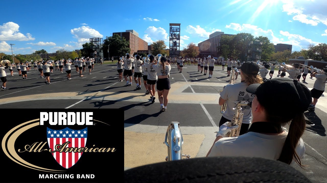 ModKarrot's tweet card. 4k Tenor Saxophone POV: Purdue "All-American" Marching Band "Back in...