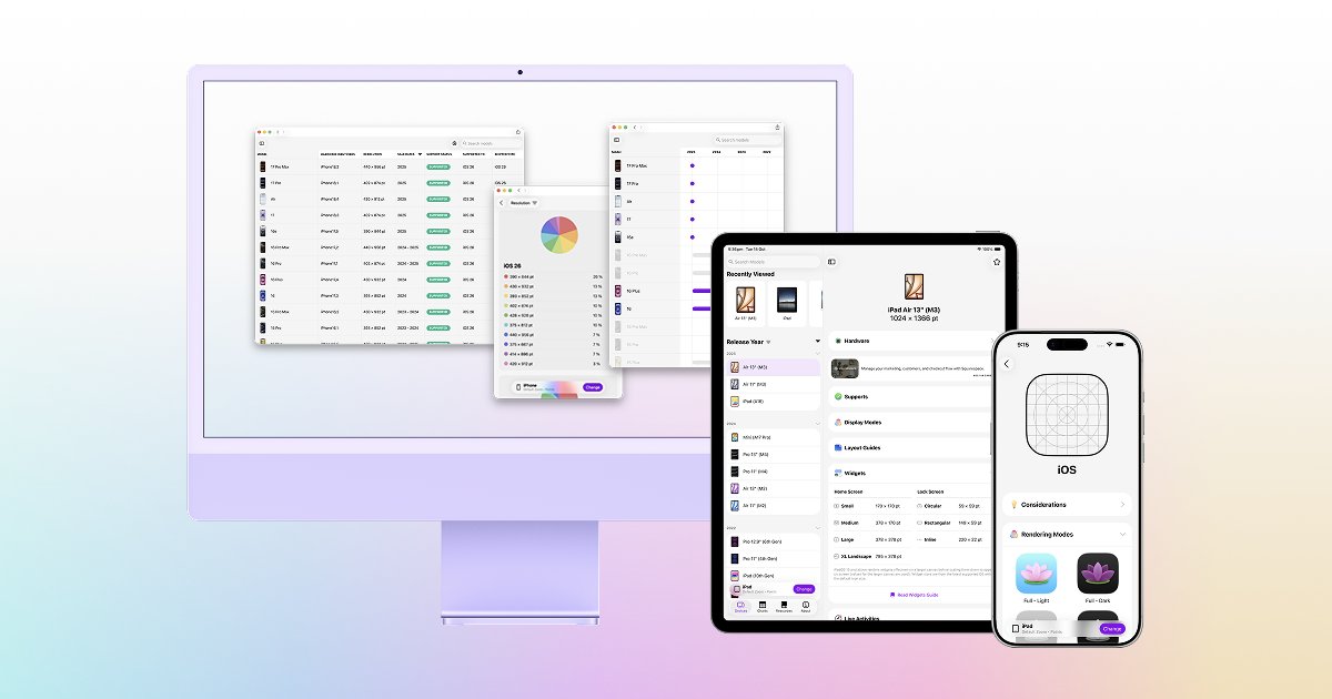 iOSDevTools's tweet card. A complete guide for Apple displays